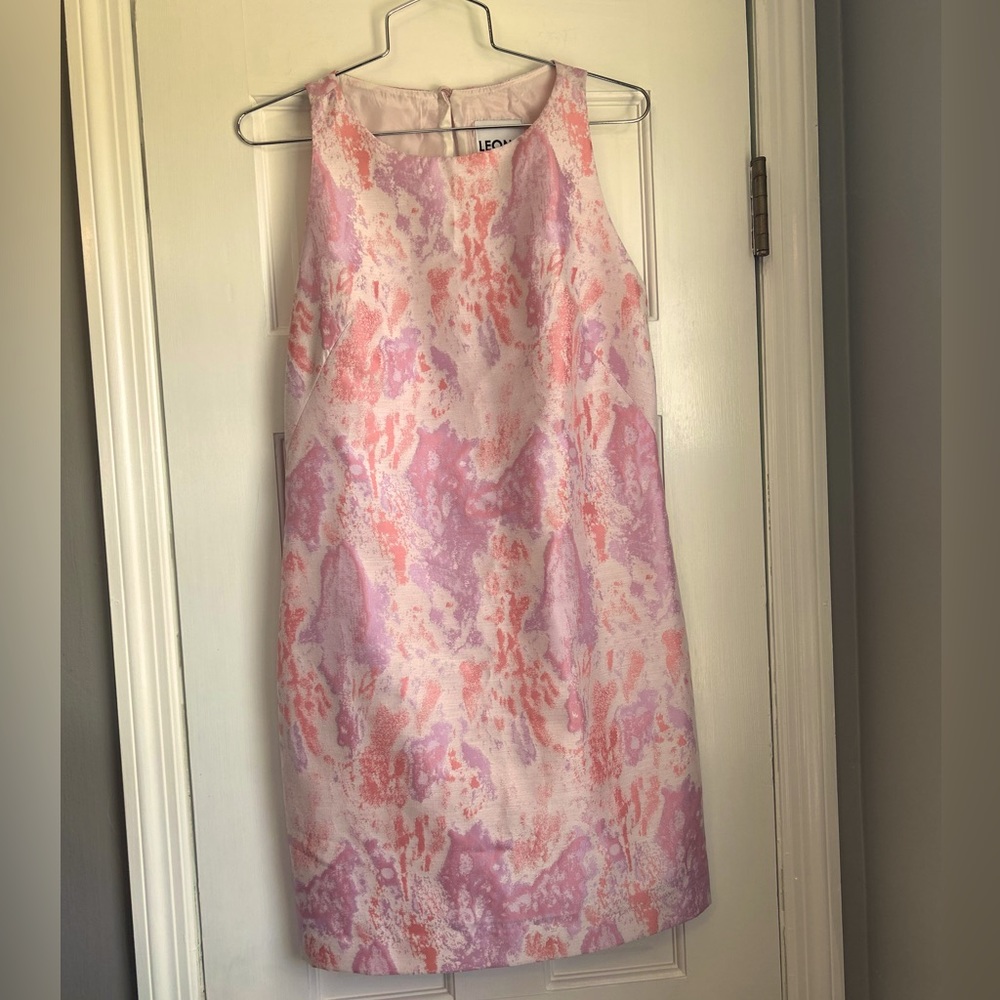Leona by Lauren Leonard spring sleeveless dress pink and purple size 4